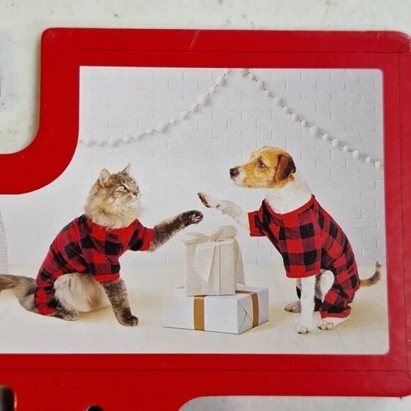 NWT Buffalo Check Matching Family Dog / Cat Pajamas, Black/Red - Wondershop - Picture 2 of 8